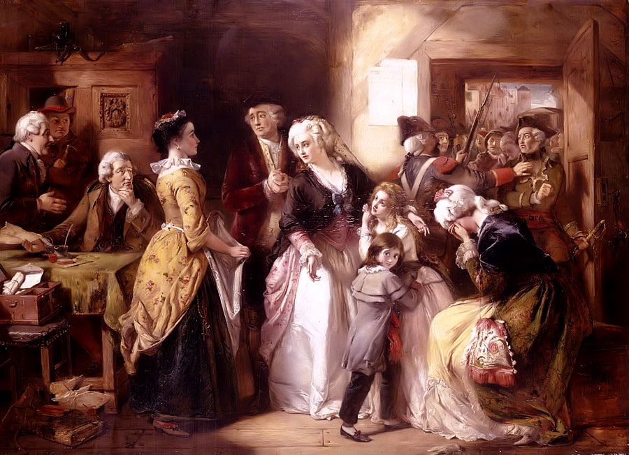 Home arrest of louis xvi & his family at house of registrar of passport